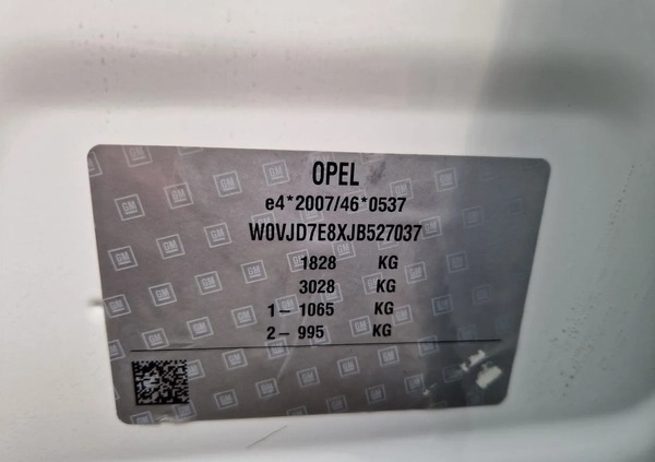 Opel Mokka cena 57999 przebieg: 126001, rok produkcji 2018 z Bardo małe 742